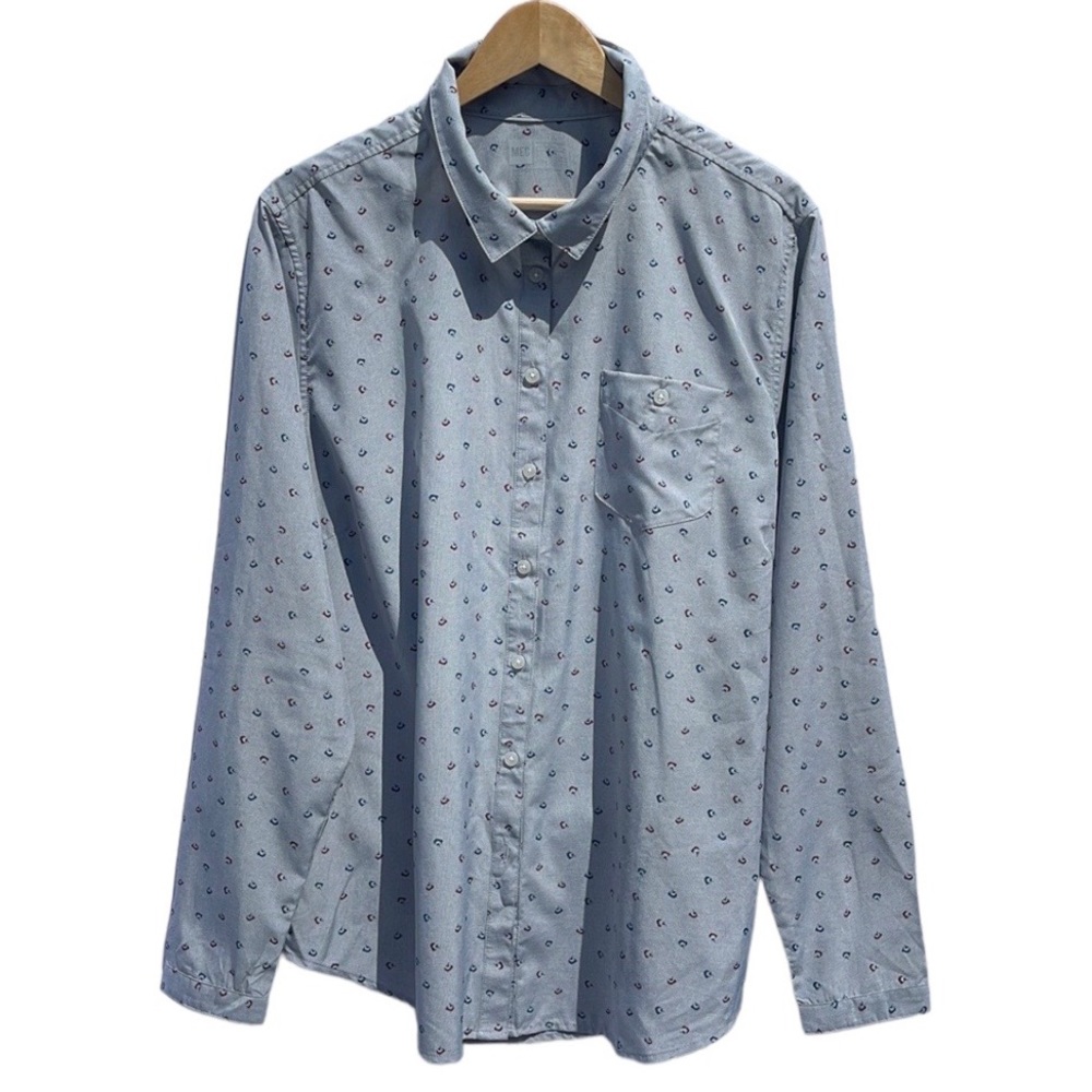 MEC women’s grey hiking button down moisture wicking wrinkle free Size XXL